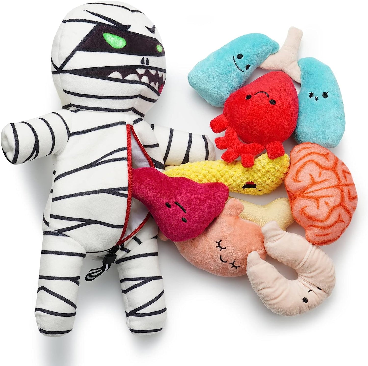 9 in 1 Zombie Plush Dog Toys with Organs shaped toys