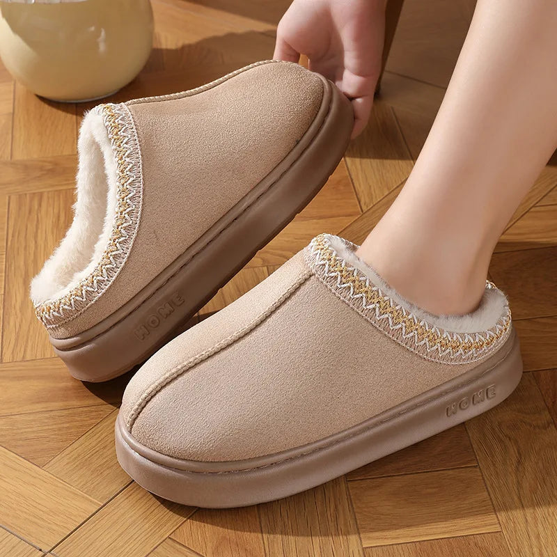 New Fashion Fluffy Platform Slippers for Women