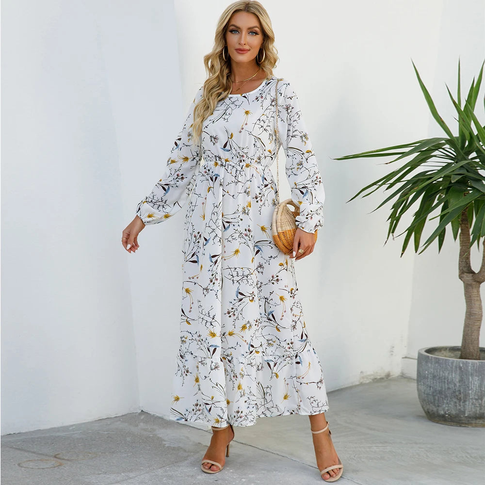 Sping Summer Bohemian Women Maxi Dress