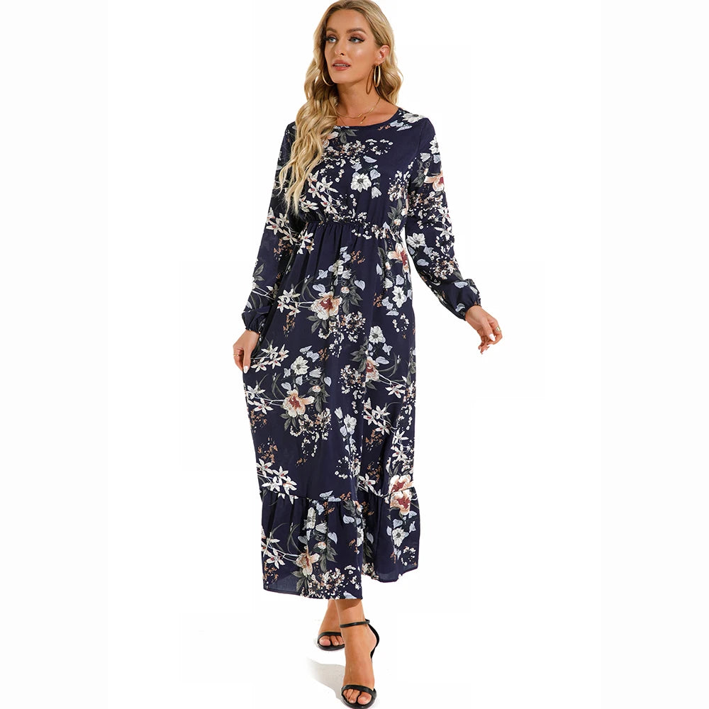 Sping Summer Bohemian Women Maxi Dress